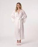 Celine Maxi Lace Robe in Ivory