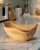 Handmade Olive Wood Rustic Fruit Bowl