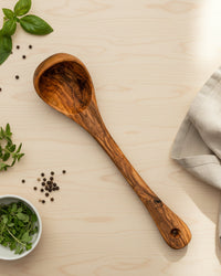 Olive Wood Ladle – Handmade Kitchen Utensil