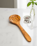 Handmade Olive Wood Slotted Spoon
