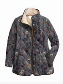 REINA™ | Quilted Jacket with Vintage Floral Print