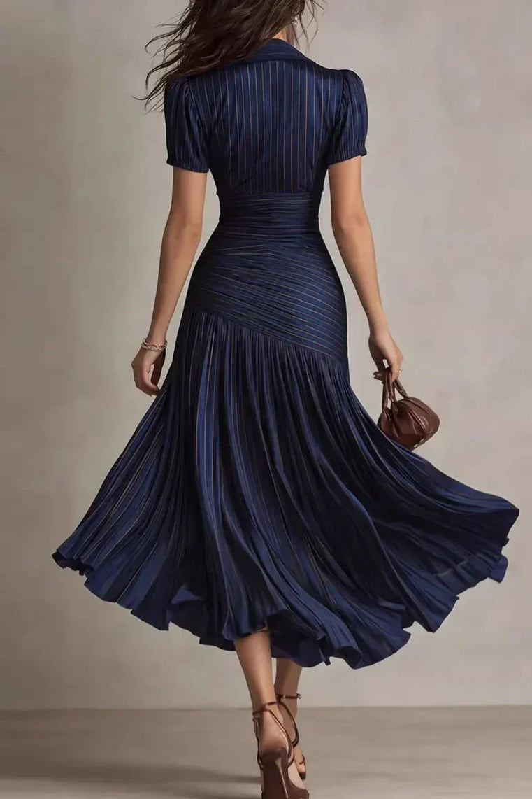 Serenelle – Satin Elegance Midi Dress