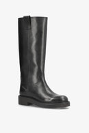 Madison Long Leather Boots – Black