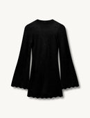 Tanzania Short Crochet Dress – Black