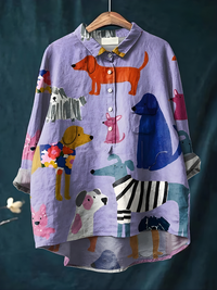 Violet™ - Colorful Pups Shirt