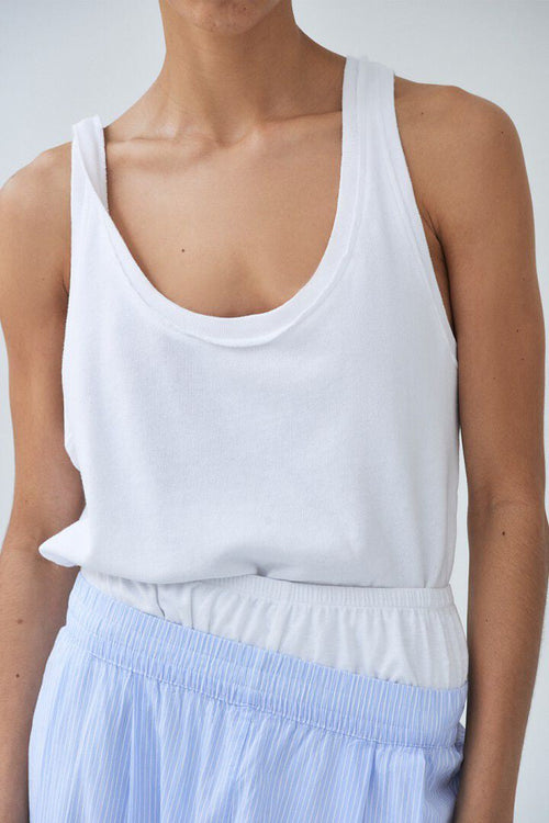 Vibtown Tank Top – White
