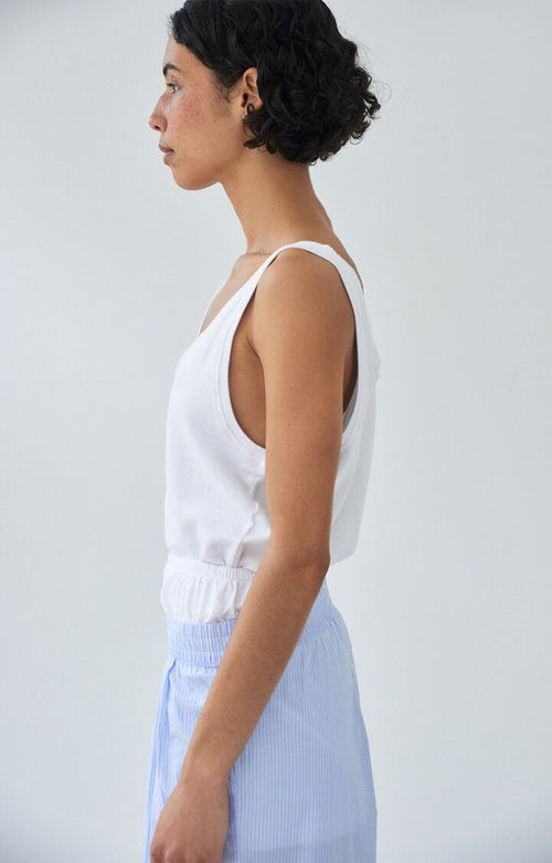 Vibtown Tank Top – White