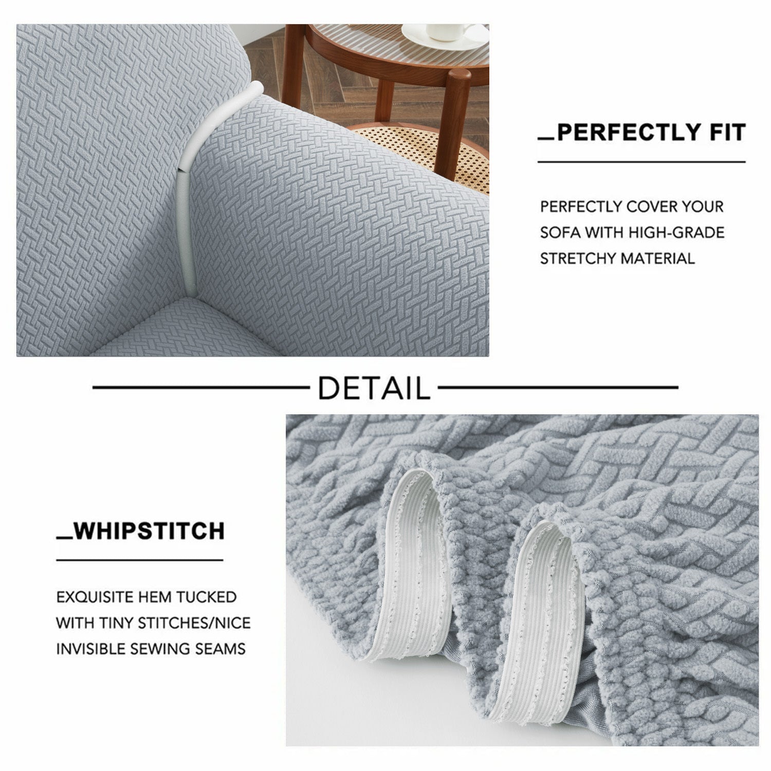 1PC Stretch Sofa Cover – Spandex Non-Slip Couch Slipcover, Washable & Pet-Friendly