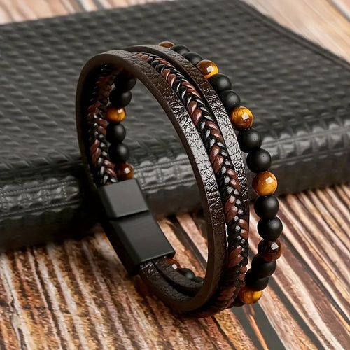The Harlow Woven Leather Bracelet