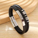 The Ashcroft Layered Leather Bracelet
