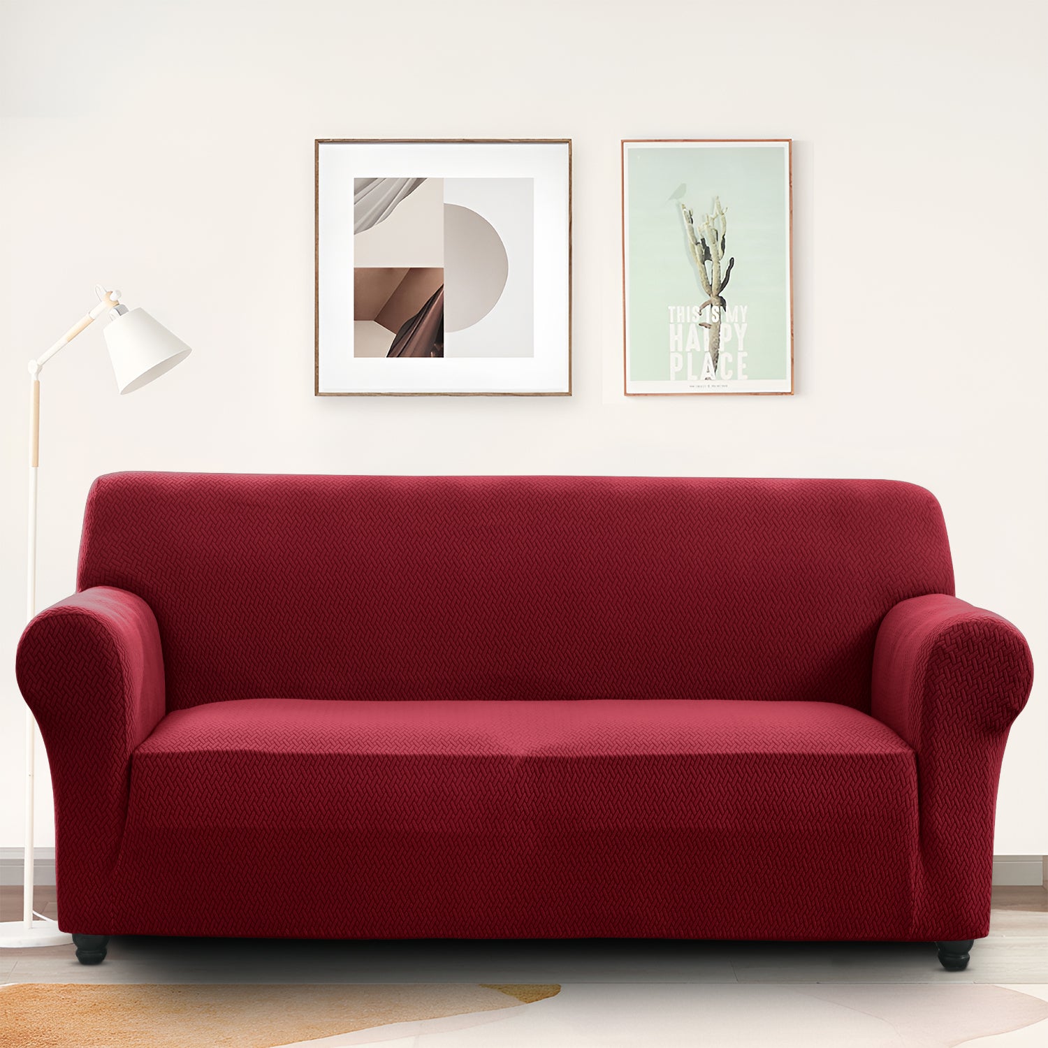 1PC Stretch Sofa Cover – Spandex Non-Slip Couch Slipcover, Washable & Pet-Friendly