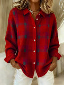 Salome™ Cloud-Soft Plaid Button-Up