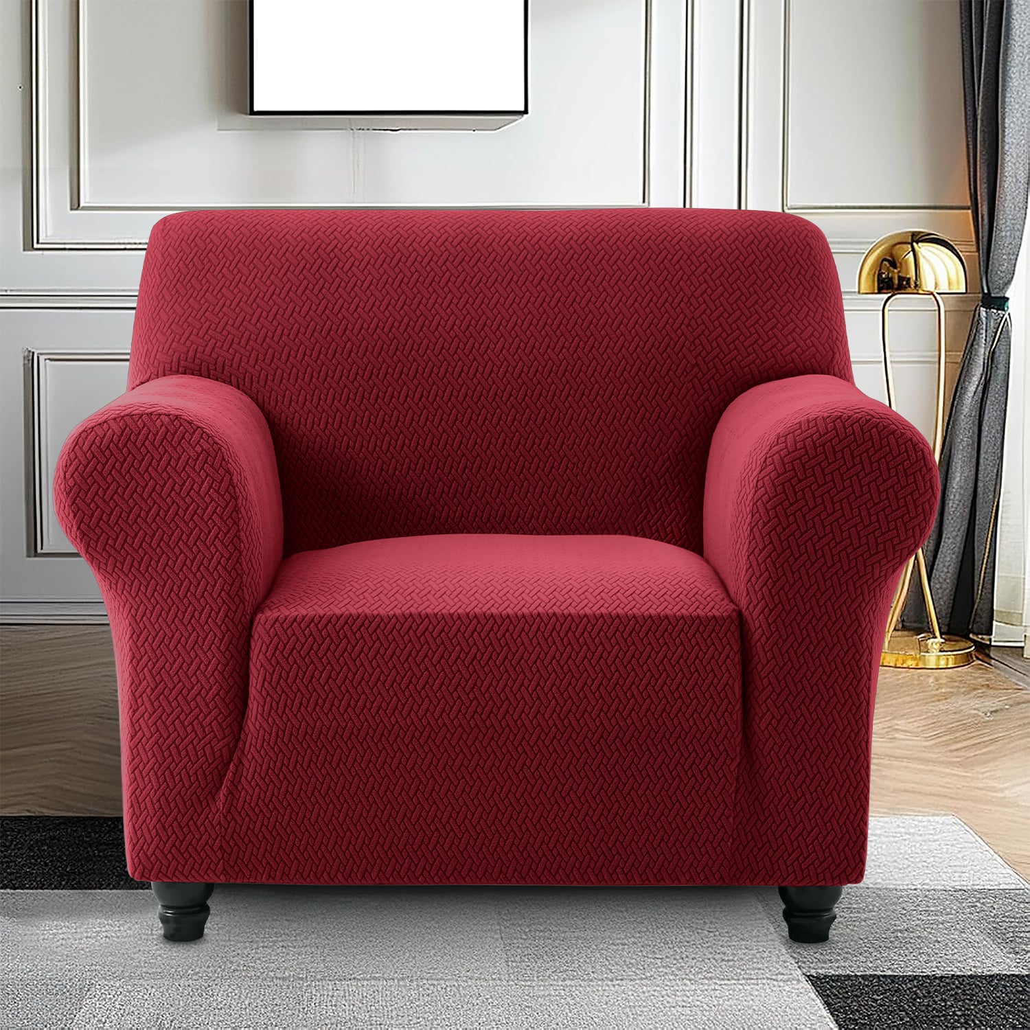1PC Stretch Sofa Cover – Spandex Non-Slip Couch Slipcover, Washable & Pet-Friendly