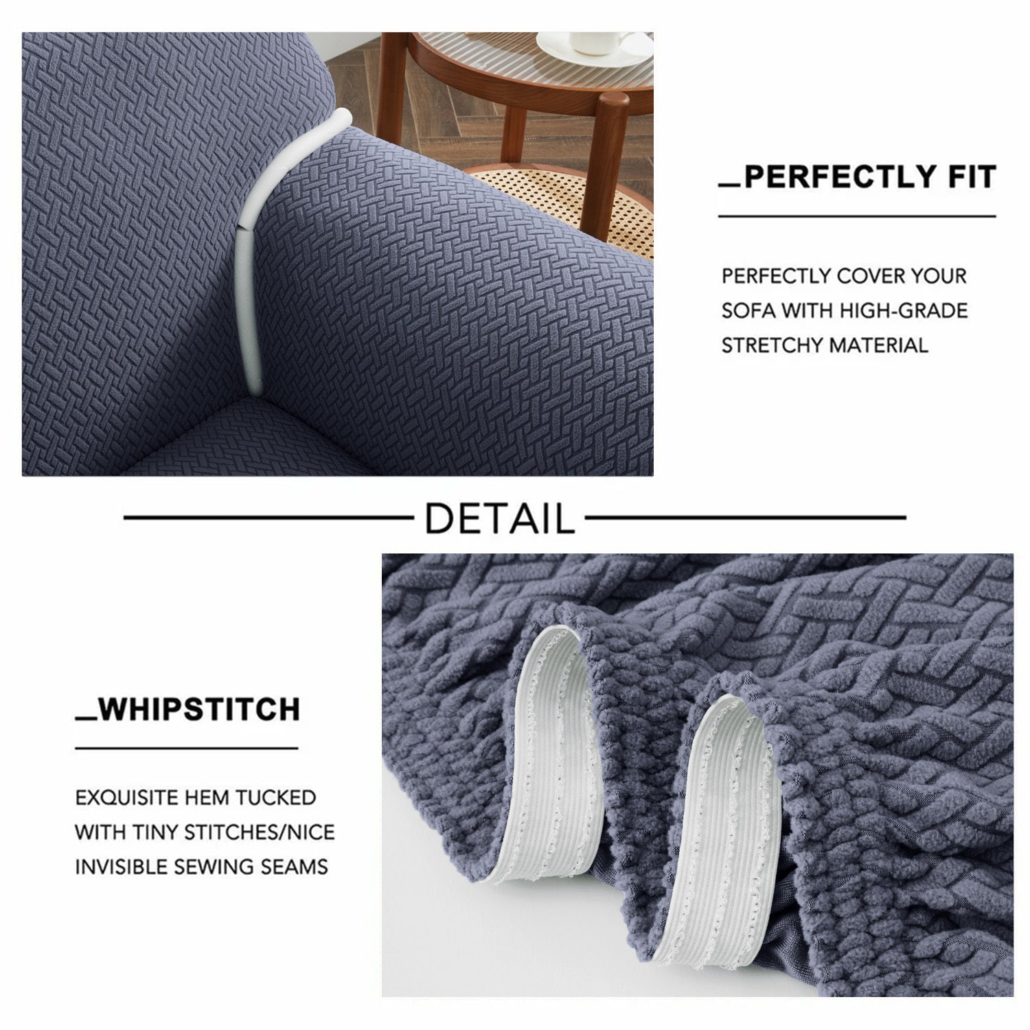 1PC Stretch Sofa Cover – Spandex Non-Slip Couch Slipcover, Washable & Pet-Friendly
