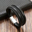 The Weston Magnetic Leather Bracelet