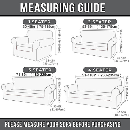 1PC Stretch Sofa Cover – Spandex Non-Slip Couch Slipcover, Washable & Pet-Friendly