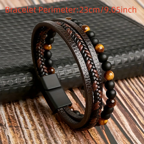 The Harlow Woven Leather Bracelet
