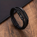 The Ashcroft Layered Leather Bracelet