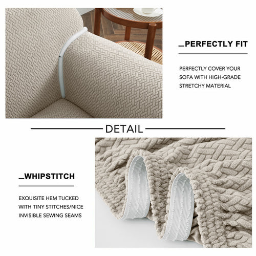 1PC Stretch Sofa Cover – Spandex Non-Slip Couch Slipcover, Washable & Pet-Friendly