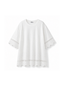 Liva Lace T-Shirt – White