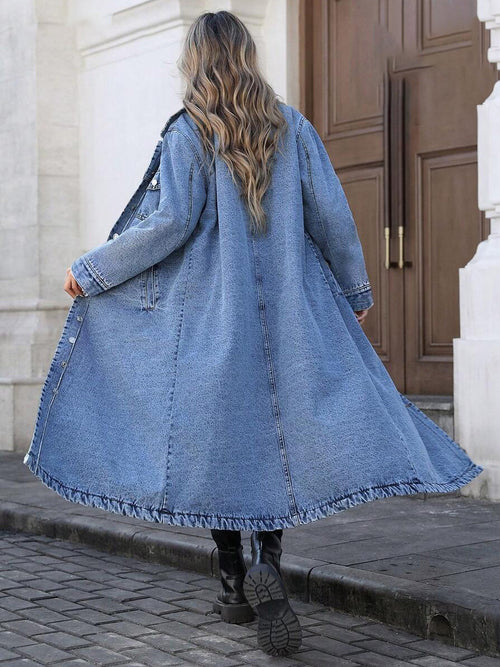 Marisol | Stylish Long Denim Jacket